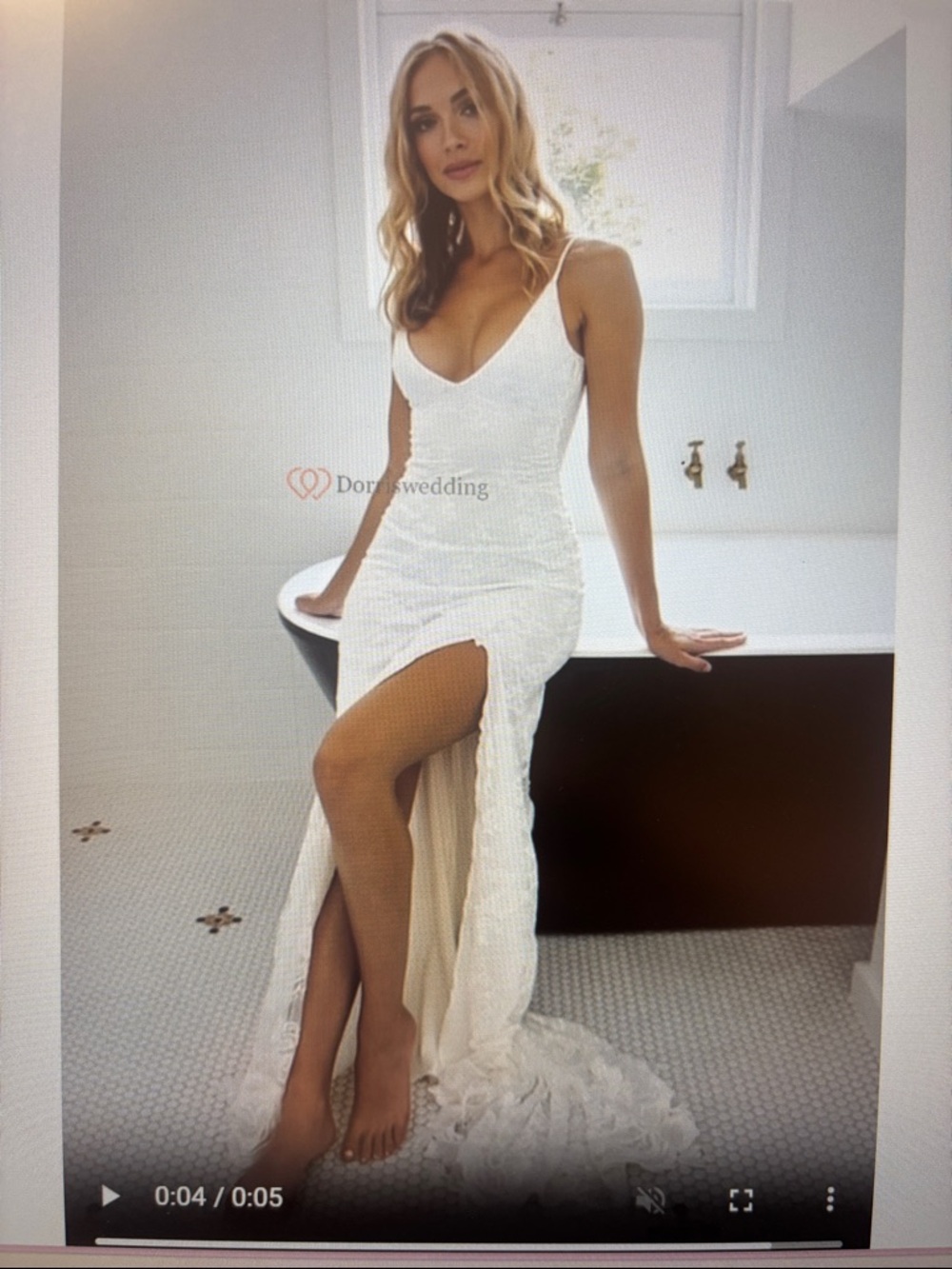 Elegant White Lace Dress